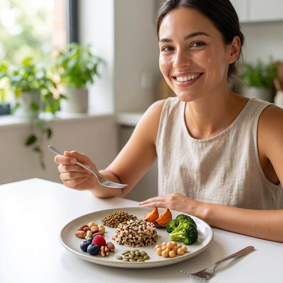 Fiber-rich carbohydrates for balanced nutrition and healthy skin