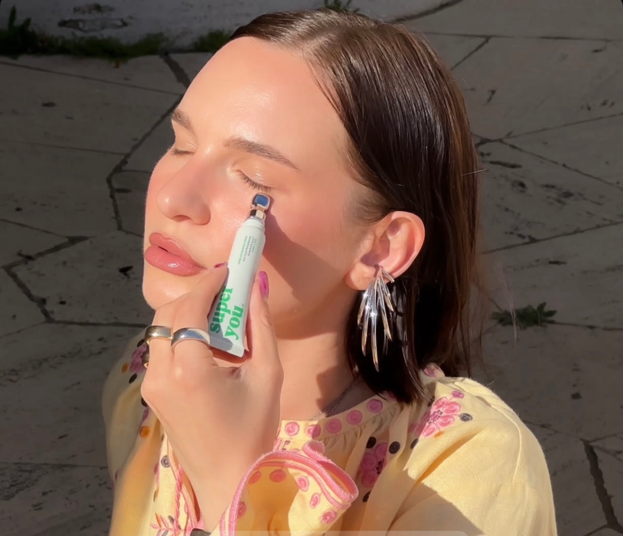 SuperYou Eye Renewal Serum – energizing under-eye gel with peptides, bakuchiol, and matcha for a refreshed gaze.